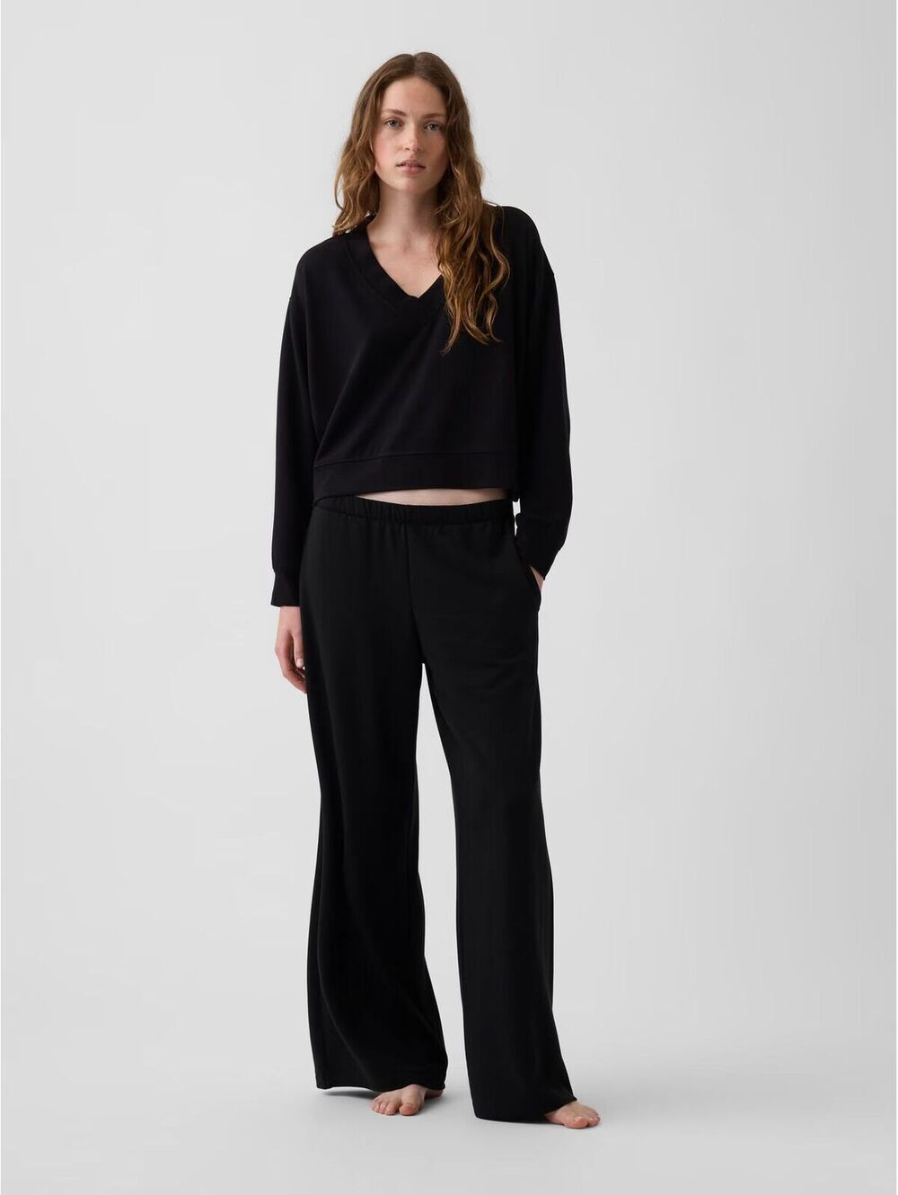 Gap Cloud light Bootcut Pull-on Sweatpants Black XL ($59.99)